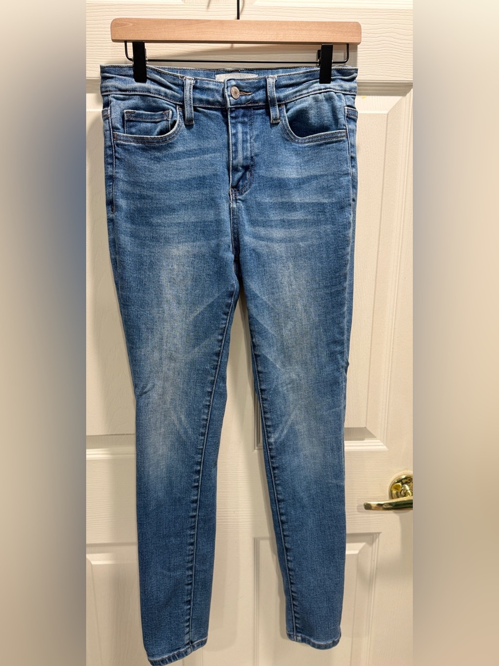 VERVET by Flying Monkey Jeans Women’s 26 Light Wash High Rise Slim Straight - Picture 5 of 12